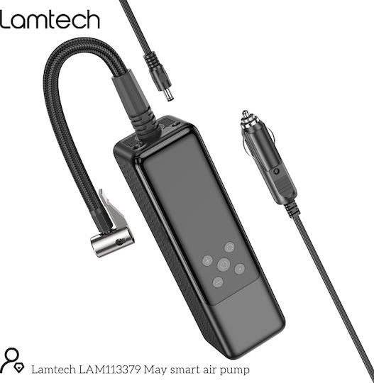 Lamtech Car Tire Pump with Cable 12V