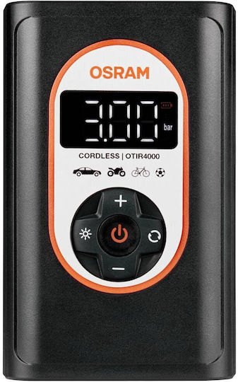 Osram Τρόμπα Αυτοκινήτου Tyreinflate 4000 Επαναφορτιζόμενη με Μπαταρία 12V