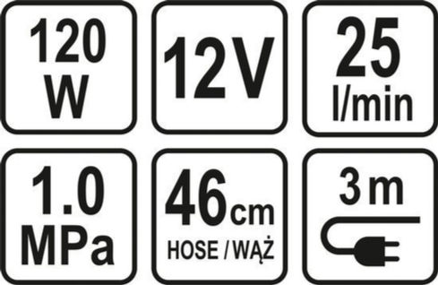 Sthor Автомобилна Тромба Компресор Въздух 150PSI с Кабел Запалка 12V