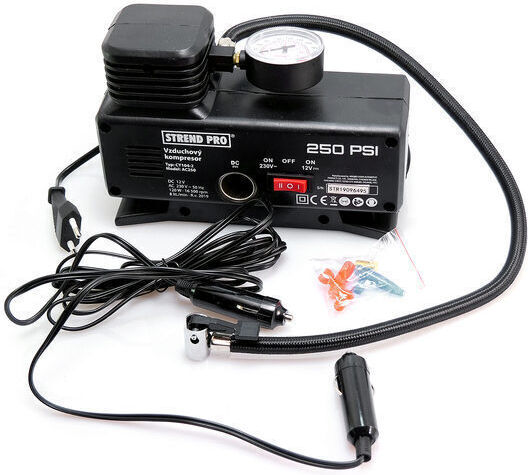 Strend Pro Tire Pumpe 250PSI mit Kabel 12V