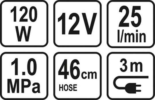 Sthor Автомобилна Тромба Компресор Въздух 150PSI с Кабел Запалка 12V