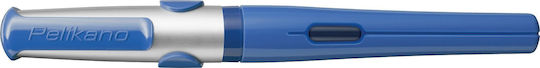 Pelikan Writing Pen Medium 0.8mm Blue made of Steel with Blue Ink and with 1 Replacement Nibs