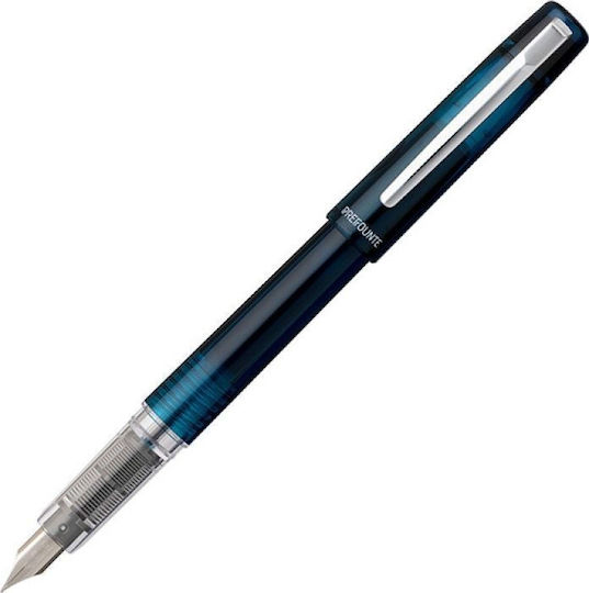 Platinum Prefounte Writing Pen Medium 0.8mm Blue made of Plastic with Red Ink