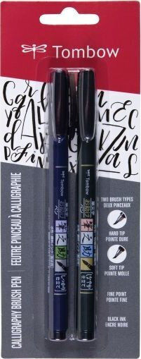 Tombow Черни Маркери за рисуване Комплект 2бр