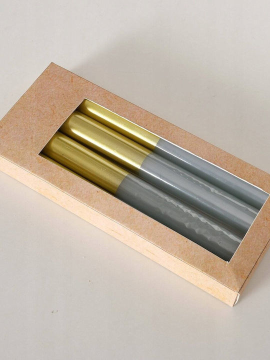 Boltze The translated Liquid template in German language: Weihnachtskerzen & Kerzenständer Kerze Gold 4Stück