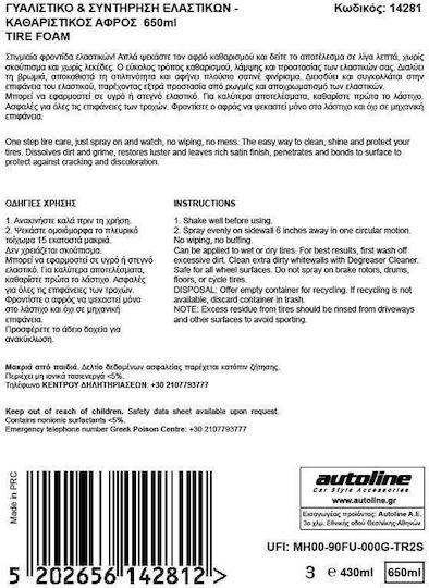 Flamingo Spumă Lustruire / Protecție pentru Elastici Auto 650ml