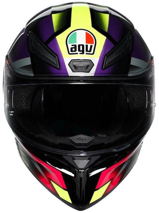 AGV K1 S Fastlap Black/Purple/Pink Κράνος Μηχανής Full Face ECE 22.06 1500gr
