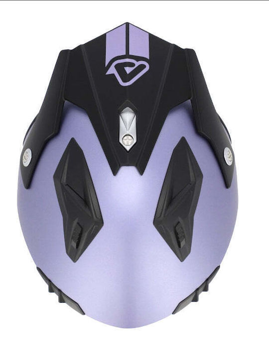 Acerbis Aria Metallic Purple Κράνος Μηχανής Jet ECE 22.06 1200gr με Sunvisor