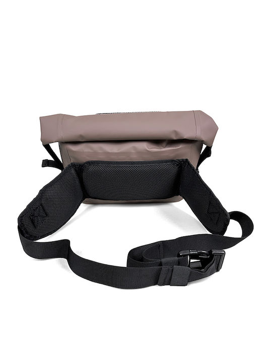 Roll Top Waist Waist Bag Beige