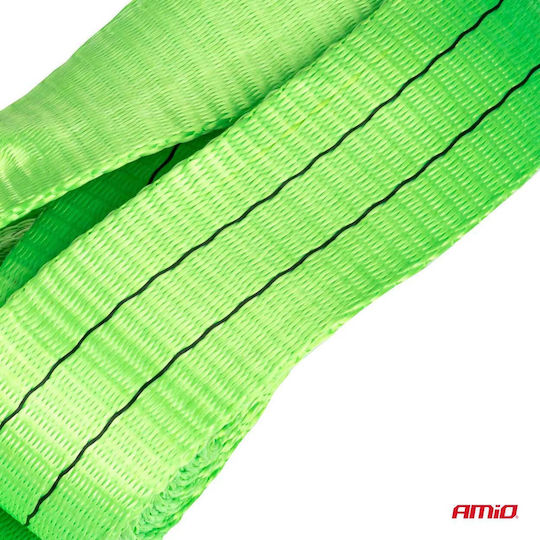 AMiO Car Towing Strap with Towing Capacity up to 9 Tons 5m in Green Colour