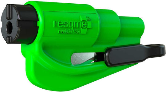 Resqme Automatic Car Emergency Hammer With Green Seatbelt Cutter