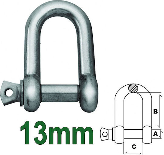 FFG FFG Navy Key for Boat Galvanized Light Type a 13mm b 49mm c 27mm d 25mm 13mm