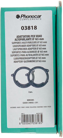Phonocar Βάσεις Ηχείων Μπροστινές 165mm για Mercedes-Benz C Class W202 2001 2τμχ