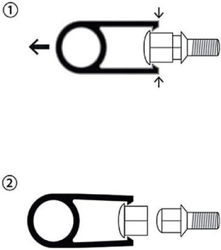 Autoline Bolt Caps M21x21mm Length 21mm for Key No 21 21pcs