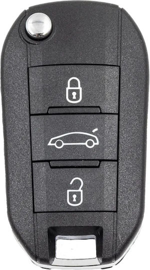 Foldable Car Key Shell with Blade with 3 Buttons for Citroen