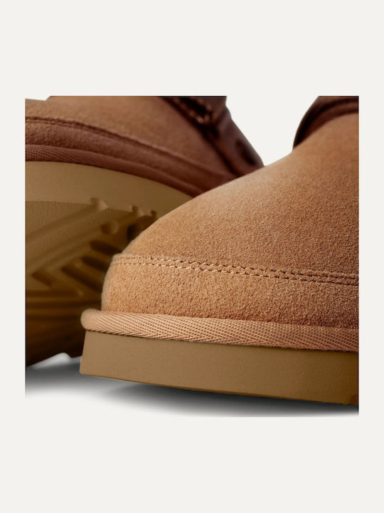 Golden Coast Clog II Χειμερινές Ανδρικές Παντόφλες Καφέ