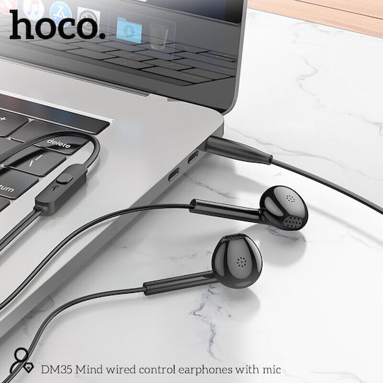Hoco DM35 In-ear Handsfree Ακουστικά με Βύσμα 3.5mm Μαύρο