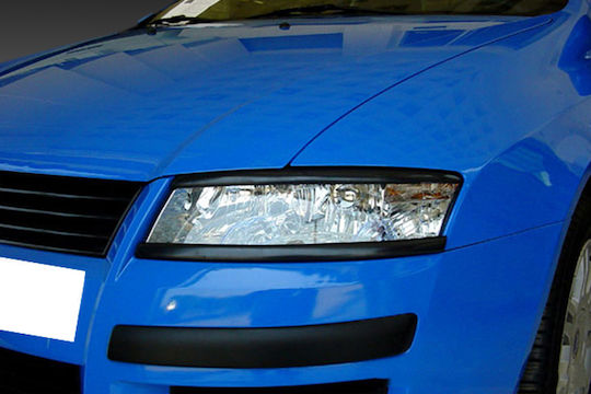 Motordrome Car Headlight Eyelashes for Fiat Stil ABS Kunststoff 2 Stück