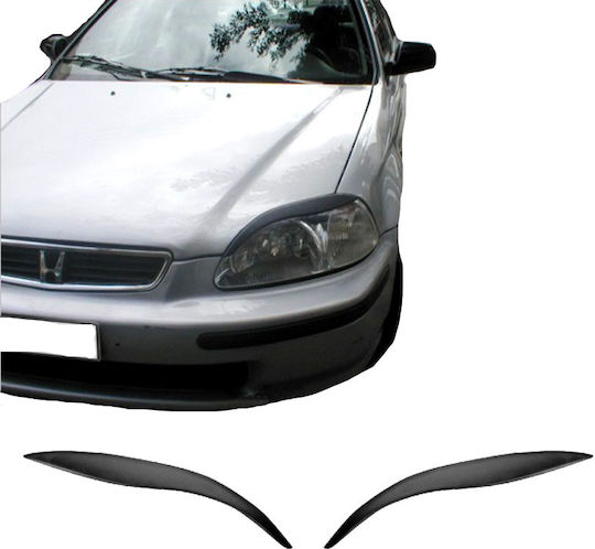 Motordrome Front Headlight Eyebrows for Honda Civic