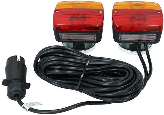 Carpoint Σετ Φώτα Τρέιλερ Αδιάβροχα με Μαγνήτη 12V 2τμχ