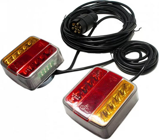 Auto Gs Set Lumini Trailer cu magnet 12V 2buc