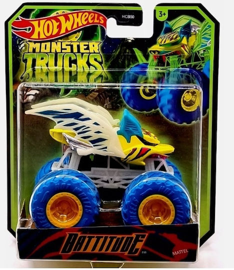 Hot Wheels Glow Monster Truck Car For 3+ Years (Various Designs) 1pc