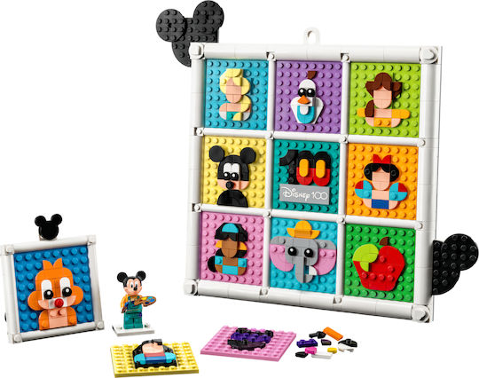 LEGO Disney Classic 100 Ani Disney Animation Icons pentru 6+ Ani 1022 Bucăți