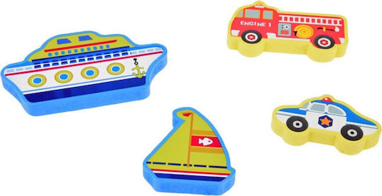 Jokomisiada Wooden Vehicle Transport Puzzle 9 Pieces Match Shapes Za5257