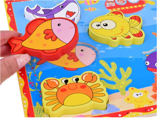 Jokomisiada Holz-Fisch-Montagepuzzle Unterwasserwelt 8 Teile Za5254