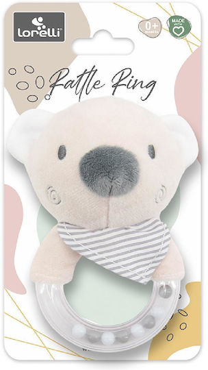 Κουδουνίστρα Δαχτυλίδι Αρκουδάκι Lorelli Rattle Ring Bear Beige Natural