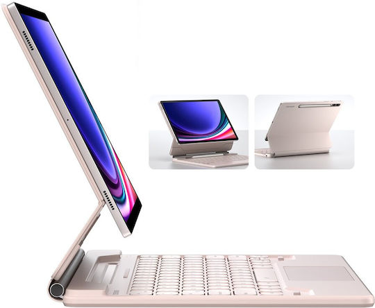 Θήκη Πληκτρολογίου Samsung Galaxy Tab S9+ S8+ S7+ S7 Fe Dexnor Magnetic Keyboard Touchpad Μπλε