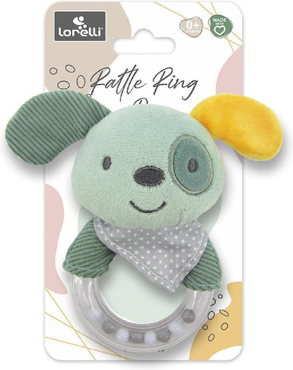 Κουδουνίστρα Δαχτυλίδι Σκυλάκι Lorelli Rattle Ring Dog Green Natural