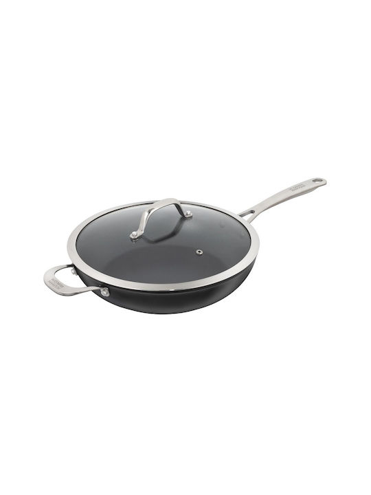 Kuhn Rikon Easy Pro Tigaie Sauté Din Aluminiu Cu Capac Cu Acoperire Antiaderentă 28cm