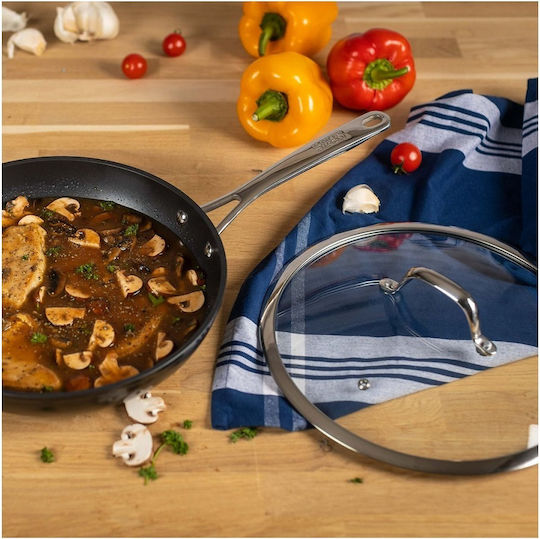 Kuhn Rikon Easy Pro Saute Pan from Aluminum with Lid with Non-Stick Interior Coating 28cm