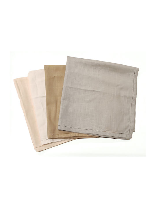 Nef-Nef Homeware Napkin Cotton Set Steady Ecru