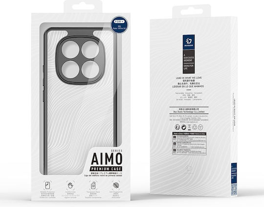 Dux Ducis Umschlag Rückseite Silikon / Kunststoff Schwarz (Redmi Note 14 Pro 4G)