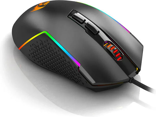 Redragon M613 RGB Trident Lite Gaming Ποντίκι 8000 DPI Μαύρο