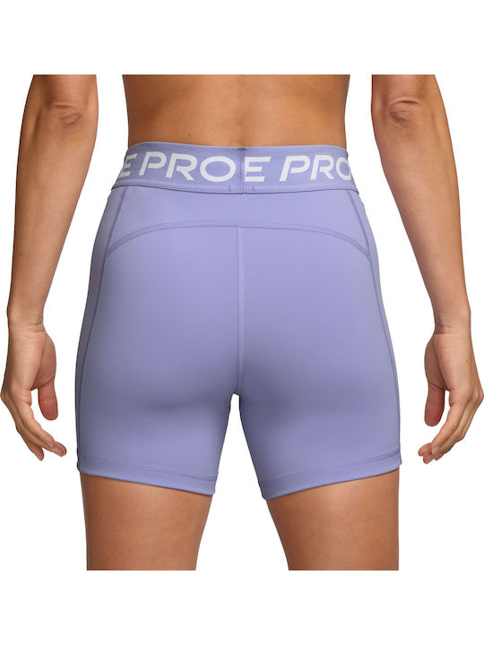 Pro 365 Women's Training Legging Shorts Dri-Fit Lilac Ice / White