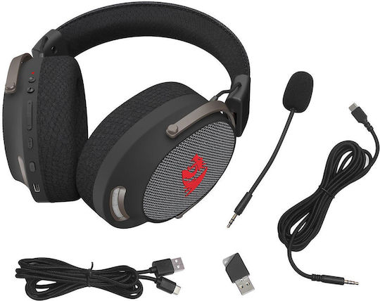 Redragon Arrow H858 Ασύρματο Over Ear Gaming Headset με σύνδεση USB