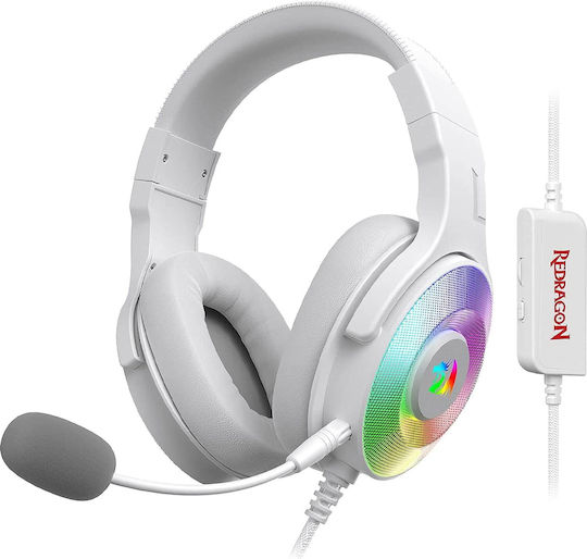 Redragon Pandora H350W Über Ohr Gaming-Headset mit USB-Konnektivität Weiß für Nintendo Switch / PC / PS4 / XBOX