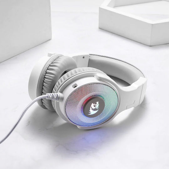 Redragon Pandora H350W Über Ohr Gaming-Headset mit USB-Konnektivität Weiß für Nintendo Switch / PC / PS4 / XBOX