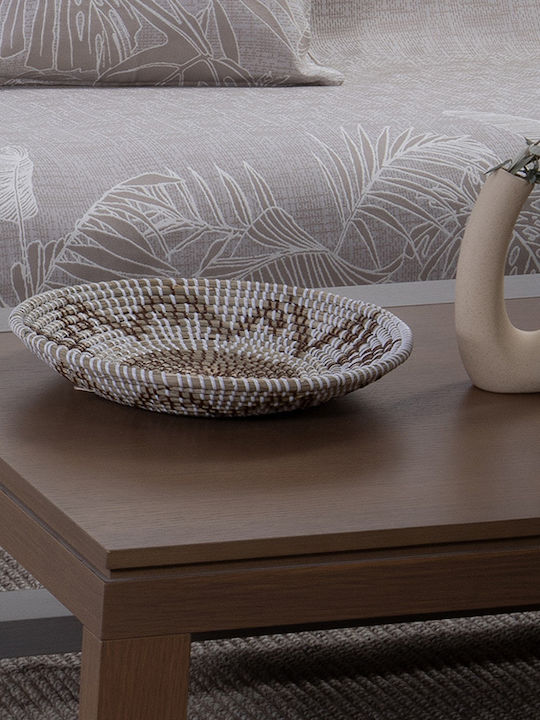 Nef-Nef Homeware Dekorative Platte Beige 1Stück 36x36x5cm Nef-Nef Homeware Dekorative Platte Beige 1Stück 36x36x5cm