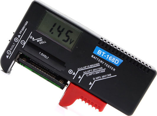 ACP Digital Battery Tester with Battery Size Adjustment Lever 2050107