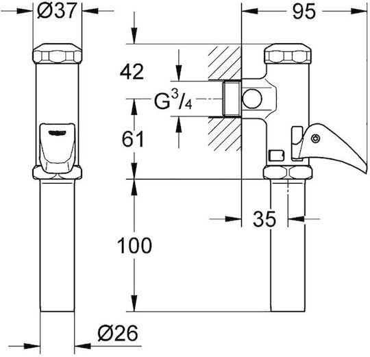 Grohe Φλουσόμετρo για Καζανάκια