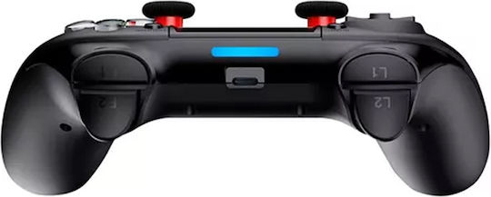 Redragon Juno G818 Ασύρματο & Ενσύρματο Gamepad για PC / PS4 Μαύρο