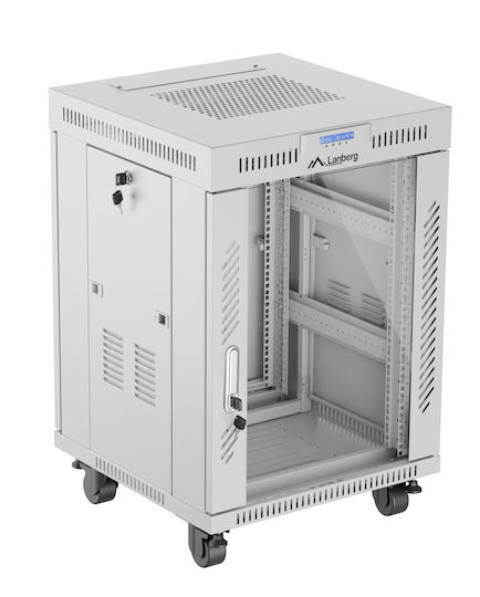 Lanberg Cu picioare Cabină Rack 15U Gri FF01-6615-12SL