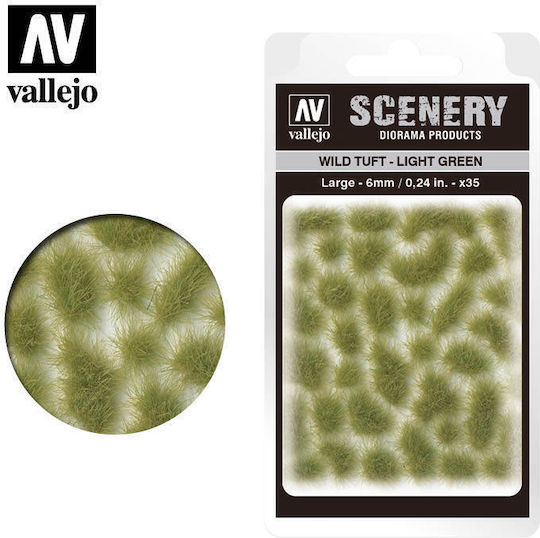 Acrylicos Vallejo Завод Макет Large Scenery - Wild Tuft – Light Green