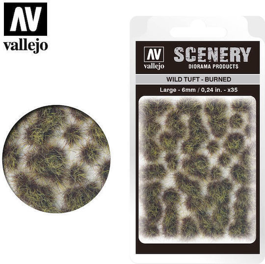 Acrylicos Vallejo Plant Mockup Large Scenery - Wild Tuft – Burned