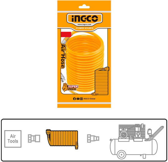 Ingco Spiral Air Hose 5m AH1051