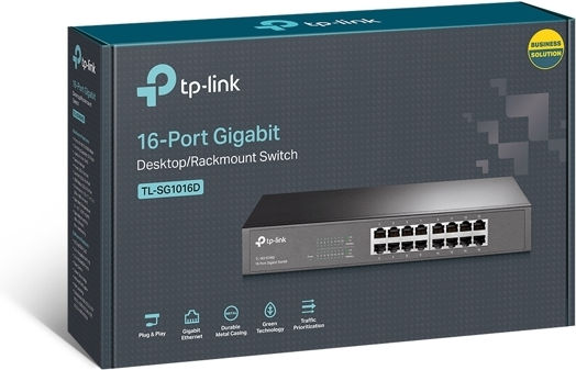 TP-LINK TL-SG1016D v12 Unmanaged L2 Switch με 16 Θύρες Ethernet